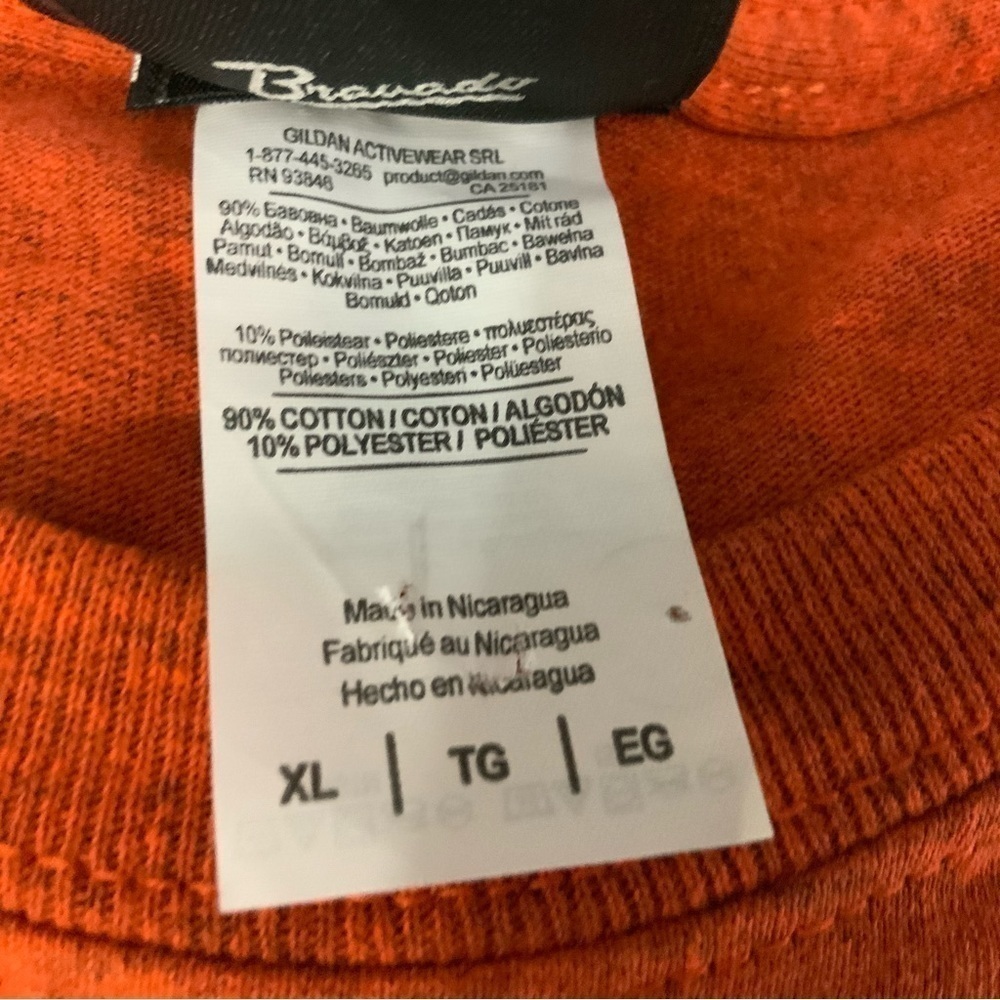 Harley Davidson Bravado Burnt Orange‎ T-Shirt Key West Fla. Size XL. - Picture 5 of 5